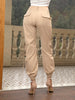 Women's Solid Color Leisure Tappered Trousers