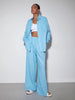 Women's Fashion Casual Loose Shirt High Waist Wide Leg Pants Suit