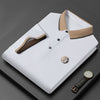 Pique Lapel T-shirt Embroidered Rhinestone Casual Short Sleeve