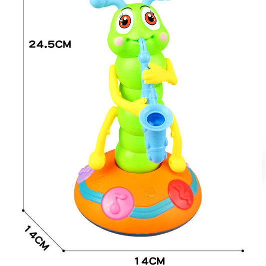 Electric Cute Worm Dancing Music Lighting Walking Cartoon Animal Doll Children Toys Birthday Gift