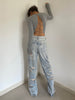 Women's Retro High Waist Loose Wide Legs Jeans