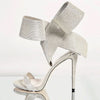 Summer Oversized Bow Ankle-strap High Heel Women's Sandals