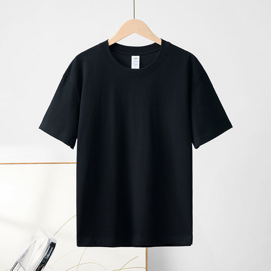 Cotton Round Neck Short Sleeve T-shirt Top