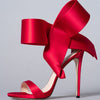 Summer Oversized Bow Ankle-strap High Heel Women's Sandals