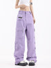 Fashion Brand Pocket Decoration Straight All-matching Casual Pants Dopamine Wear