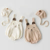 Baby sleeveless strapless cotton robe hat