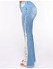 Women's Stretch Ripped Flared Jeans