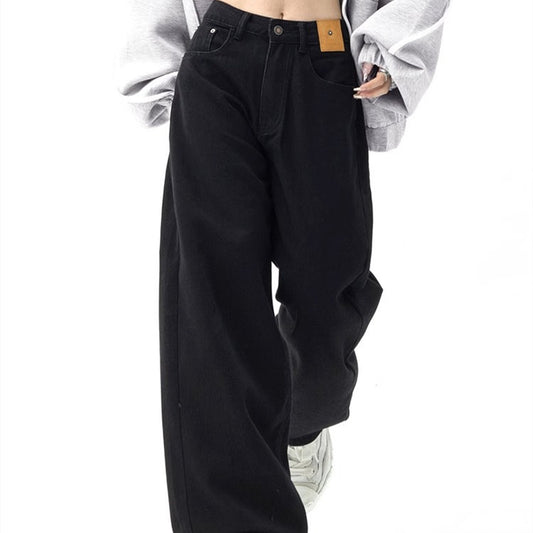 Loose High Waist Slimming Wide Leg Pants