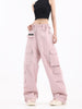 Fashion Brand Pocket Decoration Straight All-matching Casual Pants Dopamine Wear