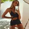 Women Beachwear Sexy Slim Halter Neck Strap Hip Skirt Dress