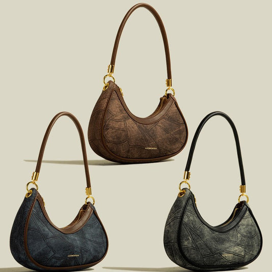 Middle Aged Niche Texture Shoulder Bag