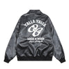 Embroidered Letter PU Coat Men's Loose Lapels Motorcycle Clothing Leather Coat