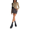 Women's Fashion Casual Solid Color Slim Pullover T-shirt