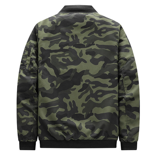 Men's Jacket Men's Plus Size Camouflage Leisure Sports