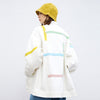 Ribbon Drawstring Stitching Jacket Men And Women