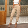 Women's Solid Color Leisure Tappered Trousers