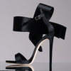 Summer Oversized Bow Ankle-strap High Heel Women's Sandals