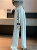 New Wide Leg Pants For Women With Loose And Casual Straight Sleeves