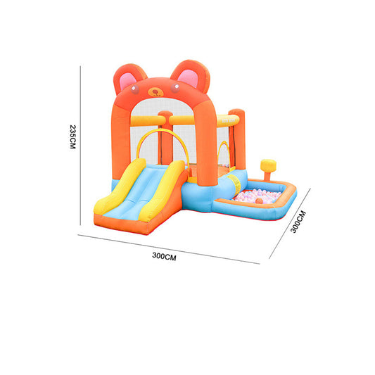 Household Bouncy Castle Bear Theme Model Inflatable Jumping Bed